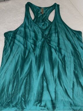 Women’s Teal V-Neck Racerback Tank Top